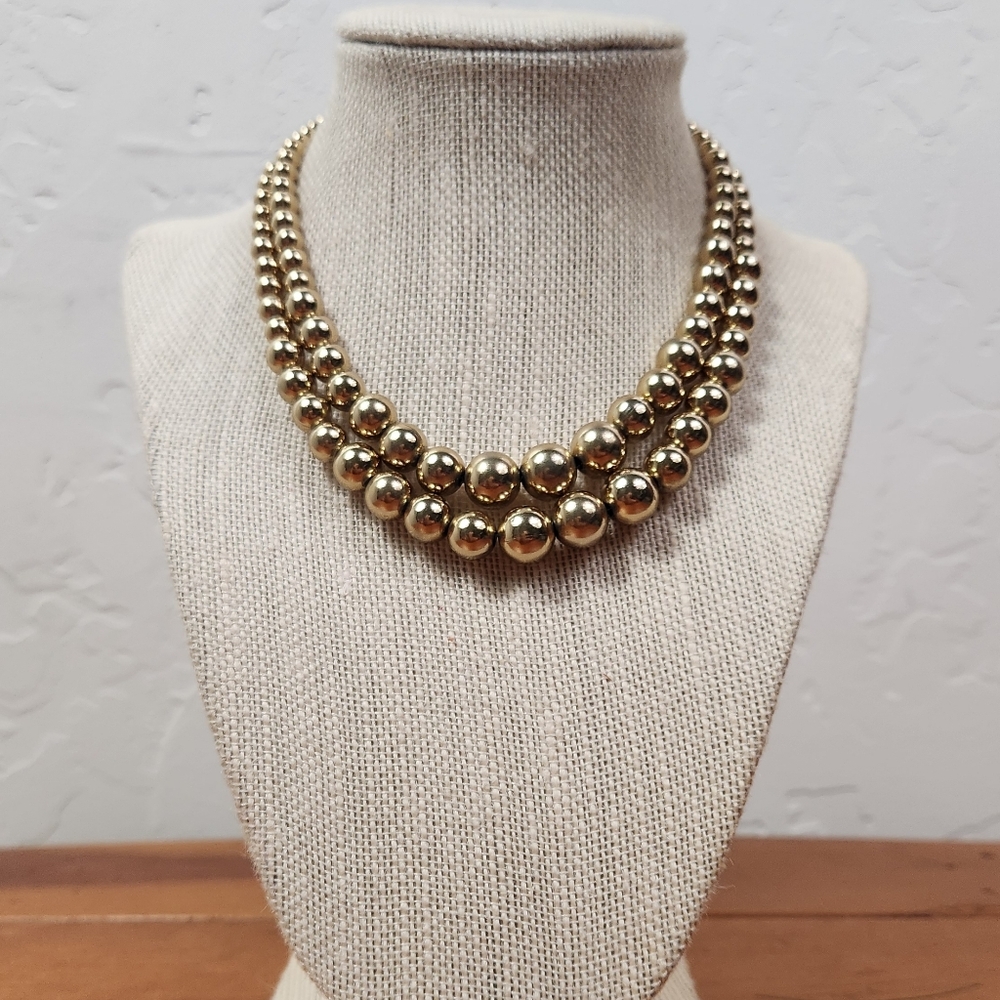 MONET || Gold Bead Necklace
